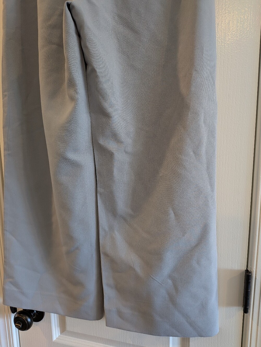 Abercrombie & Fitch Sloane Tailored Wide Leg Pleated Trousers Gray Pants Sz 10P - Picture 9 of 13